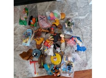 Bag Full Of McDonalds Happy Meal And Burger King Toys From The 1990's