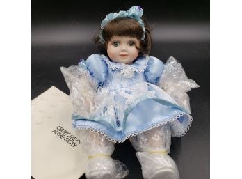 Marie Osmond 7' Porcelain Tiny Tot Baby Olive May Doll