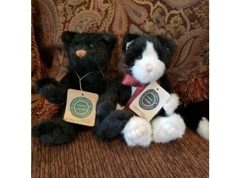 Lot Of 2 Boyds Bear 9' Cats - Milton R. Penworthy And Inky Catterwall