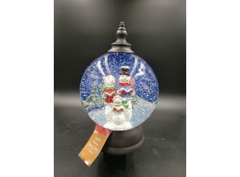 Gerston Large 9' Snow Globe With Swirling Glittery Snow With Snowmen