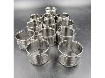 Lot Of 11 Silver Napkin Rings By Gorham
