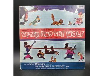 Vintage Disneyland Record Peter And The Wolf And The Sorcerer's Apprentice 33 1/3 Album