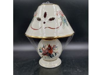 Lenox Porcelain Winter Greetings Cardinal Lamp  - Lot 2