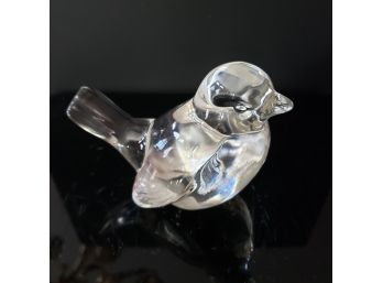 Fenton Clear Crystal Glass Bird Figurine