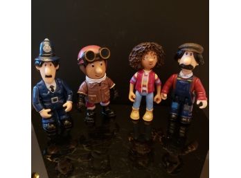 Lot Of 4  Jointed Toy Figures From British Show Postman Pat
