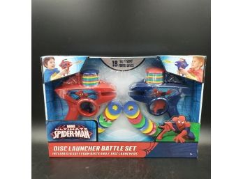 New In Box Marvel Comics Spiderman Disc Launcher Battle Set