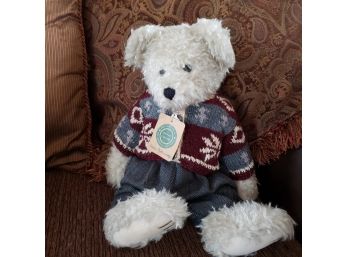 16' Boyds Bear Jarvis Boydsenberry With Herringbone Pants And Knit Sweater And Tag