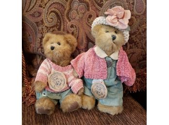 Lot Of 2 Boyds Bears - 10' Bailey And 8' Edmund - Boyds Bears And Friends Collection
