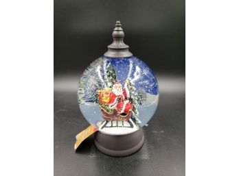 NEW Large 9' Gerson Lighted  Snow Globe With Santa