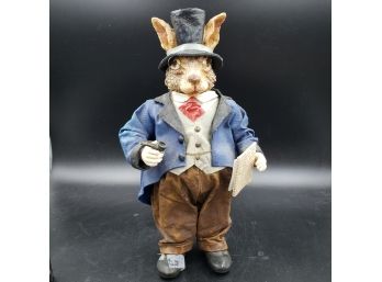 Folkraft Possible Dreams Collection - Rabbit Wearing Top Hat And Monocle