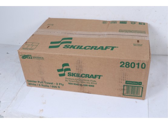 SKILCRAFT Center-Pull 2-Ply Paper Towels, 100 Recycled, 600' Per Roll, Pack Of 6 Rolls