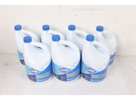 7 Bottles Of Clorox 30966EA 121 Oz. Regular Concentrated Germicidal Bleach New