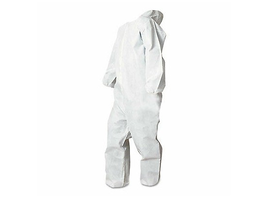 5 Packages Of 25 Per Bag Boardwalk Disposable Coveralls, White, XXLarge, Polypropylene New 259.99 Retail