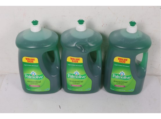 3 Bottles Of Palmolive 46157 90 Oz. Original Scent, Dishwashing Liquid - Green