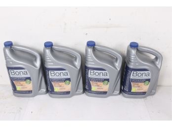4 Gallons Of Bona Pro Series Hardwood Floor Cleaner Concentrate 1 Gal Bottle