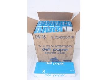 11 Boxes Of Interfolded Deli Sheets, 10 3/4' X 15', 500 Sheets/Box