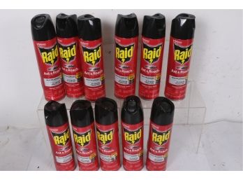 11 Cans Of Raid Ant And Roach Spray Outdoor Fresh 17.50 Oz