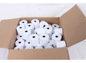 86 Rolls Of Iconex Impact Bond Paper Rolls 2.25' X 150 Ft White Carton 90740510