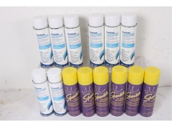 14 Cans Of Commercial Spray Glass Cleaner