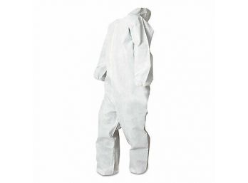 5 Packages Of 25 Per Bag Boardwalk Disposable Coveralls, White, XXLarge, Polypropylene New 259.99 Retail