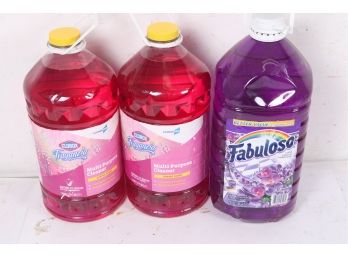3 Total - 2 Large Size Clorox Multi Purpose Cleaner Spring Scent & 1 Large Fabuloso