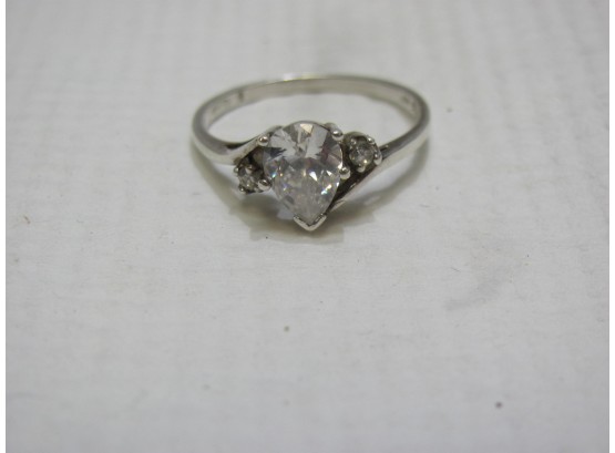 Sterling And Cubic Zirconia Ring