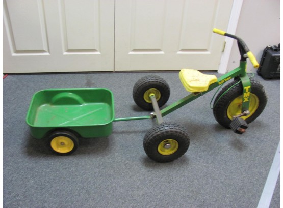 John Deere Tricycle And Wagon