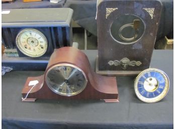 Antique Clock Lot Parts Or Repair