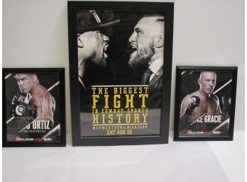 MMA Autographed Pictures With Poster