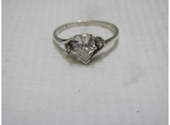 Sterling And Cubic Zirconia Ring