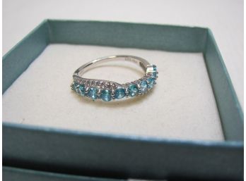Sterling And Aquamarine Ring