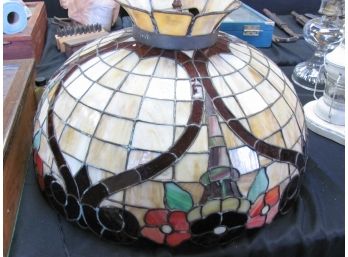Vintage Stained Glass Light