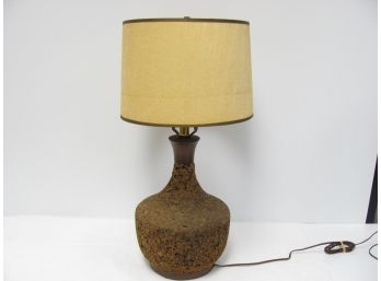 Mid-Century Modern Cork Lamp