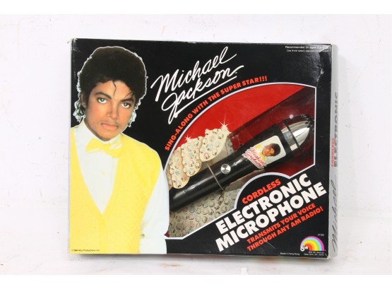 Vintage LJN Michael Jackson Electronic Microphone