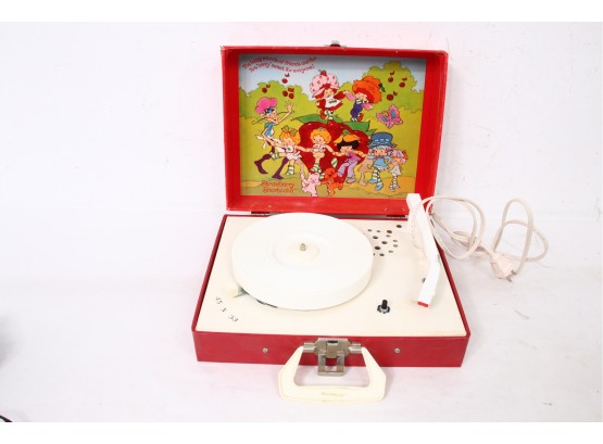 Vintage Playtime Strawberry Shortcake Record Player