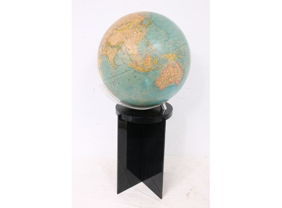 Vintage 1981 National Geographic Globe With Acrylic Stand