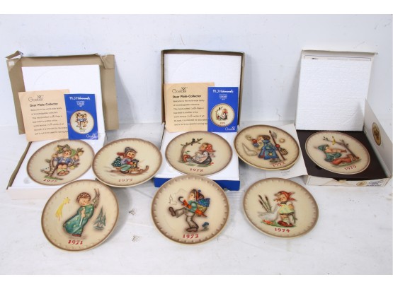 Lot Of 8 Hummel Collectible Plates From 1970's