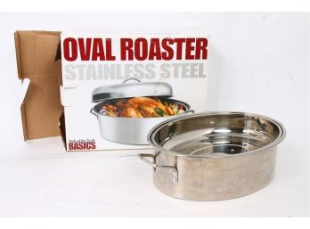 Stainless Steel Oval Roaster - Mint