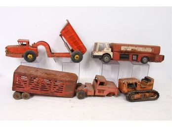 Group Of Metal Vehicles From Park Plastics, Tonka, NYLINT - Barn Fresh Find