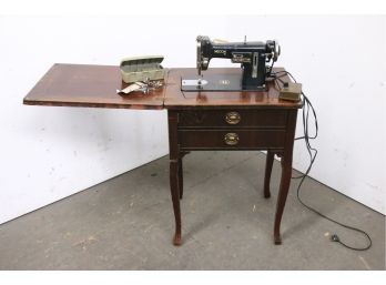 Vintage NECCI Sewing Machine With Storage Table