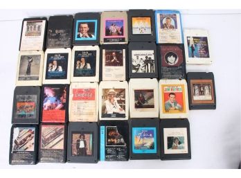 Group Of Vintage 8-track Tapes Including The Beatles, Elvis, Alice Cooper & More