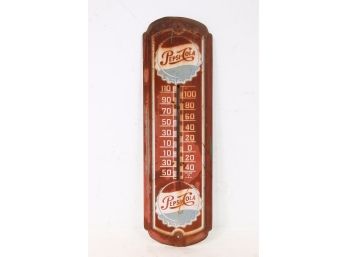 Vintage 1950s Metal Thermometer Sign