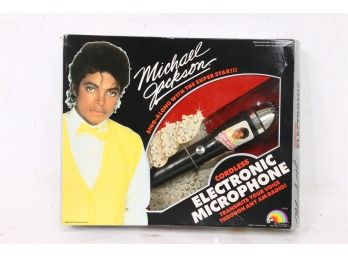 Vintage LJN Michael Jackson Electronic Microphone