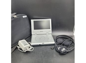 Small Portable DVD Player With Headphones By Initial