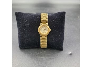 Vintage Ladies  Gold Seiko Watch - New Battery - Runs And Looks Great