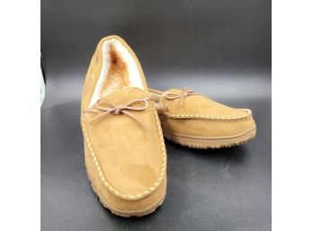 New Mens Slippers With Rubber Soles - Size 10