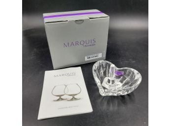 New In Box - Crystal Glass Sheriden Ring Holder - Marquis By Waterford