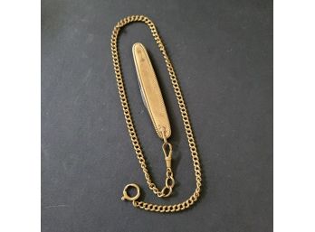 Gold S&h Germany Formal Pocket Knife On An Antique Watch Fob