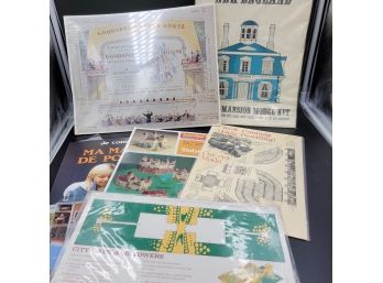 Lot Of New Unopened 7 Cut-out Model Sets - Including Goodspeed Opera House And Europe