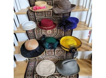 Large Vintage Ladies Hat Collection - Some Formal, Some Casual - All Nice